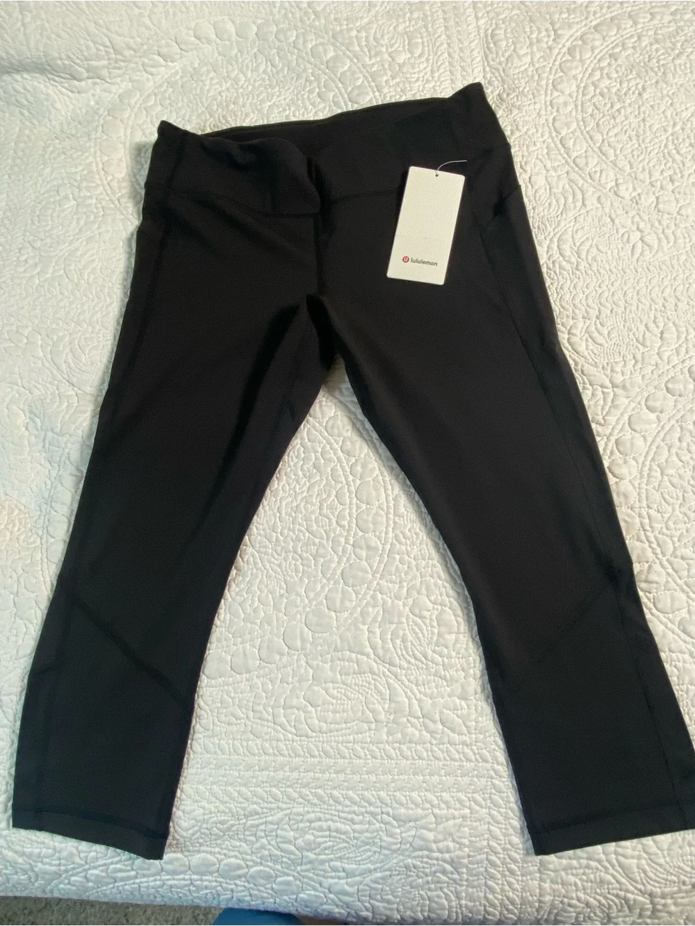 Lululemon Pace Rival Black Cropped 22”Leggings - Size 12 - New with tags